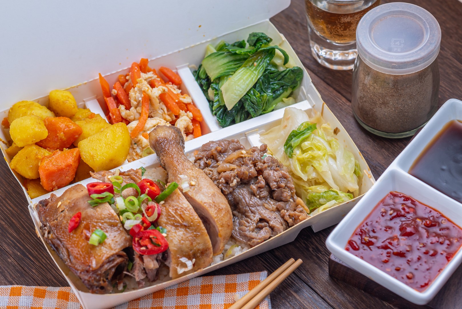 蔥油大雞腿