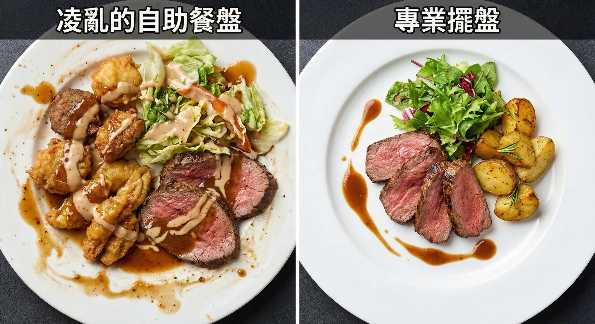 為什麼你的盤子看起來像「大雜燴」？學會這招，路邊攤也能擺成米其林！